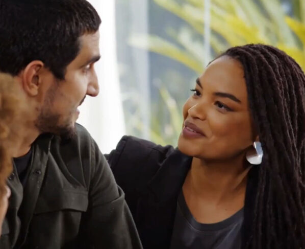 Tom (Renato Góes) e Paulina (Lucy Ramos) em Família é Tudo
